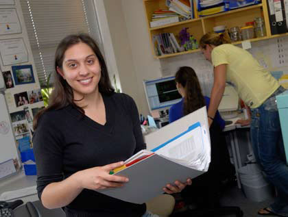 Associate Professor Melissa Wake’s team, from left, Louise Canterford, Bibi Gerner and Rosalie Bartels