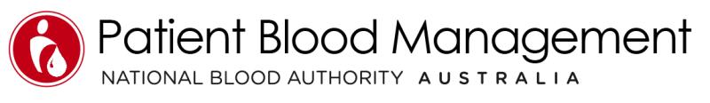 Logo for Patient Blood Management - National Blood Authority